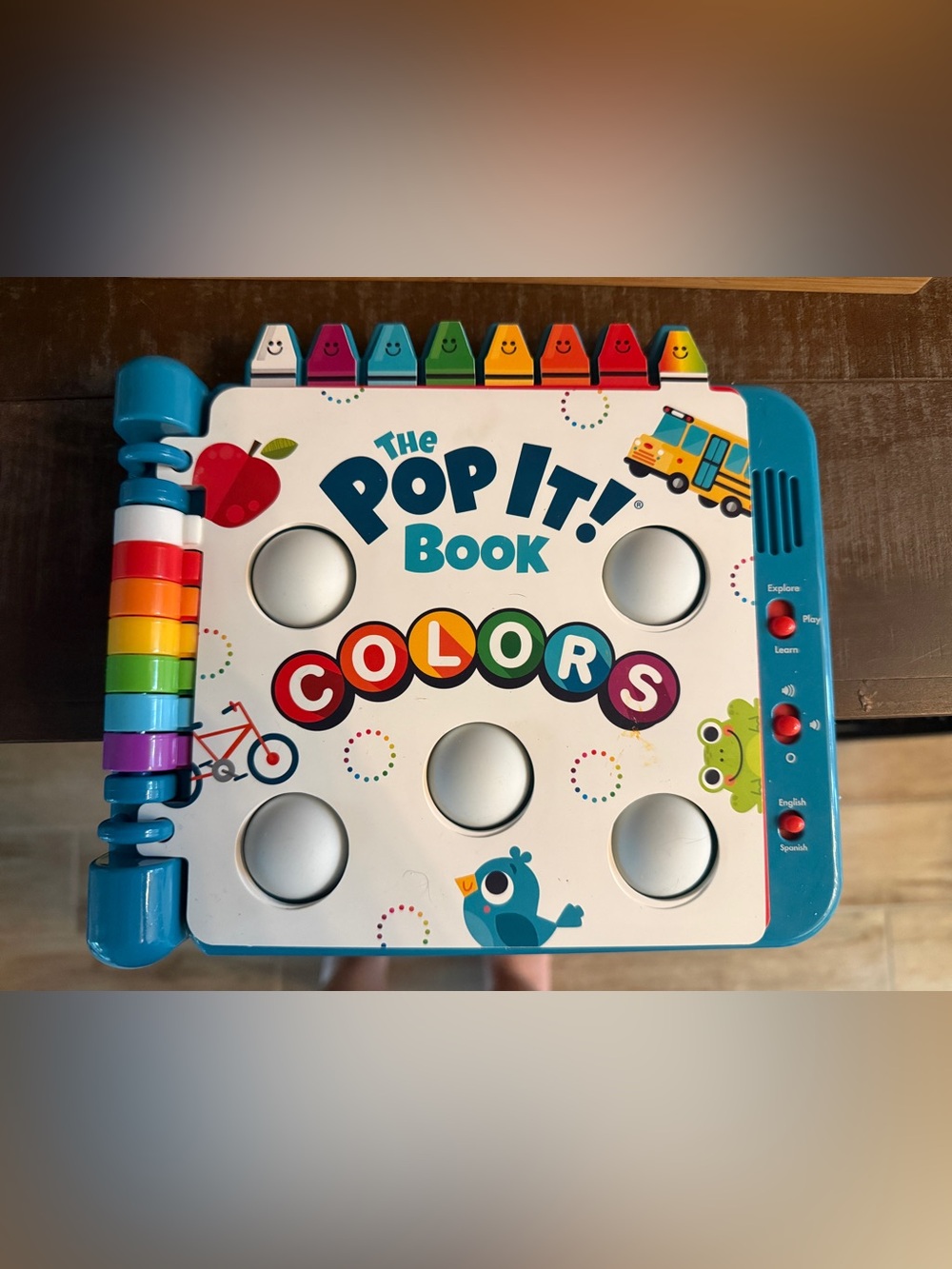 The Pop It! Book - Colors Interactive Learning Toy (Multicolor)